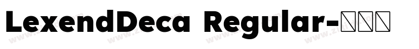 LexendDeca Regular字体转换